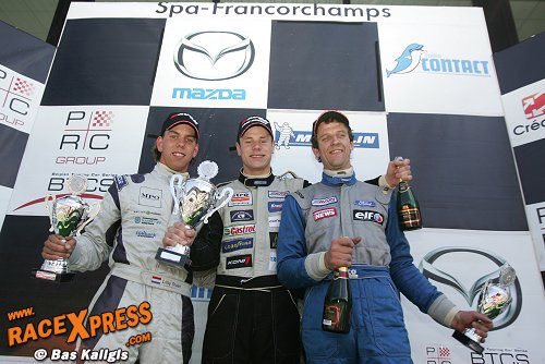 Een mooi podium, na een vermakelijke race